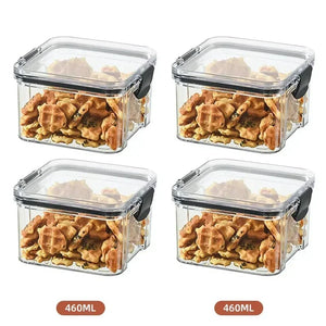 Stackable Plastic Food Storage Containers – Airtight Kitchen Jars