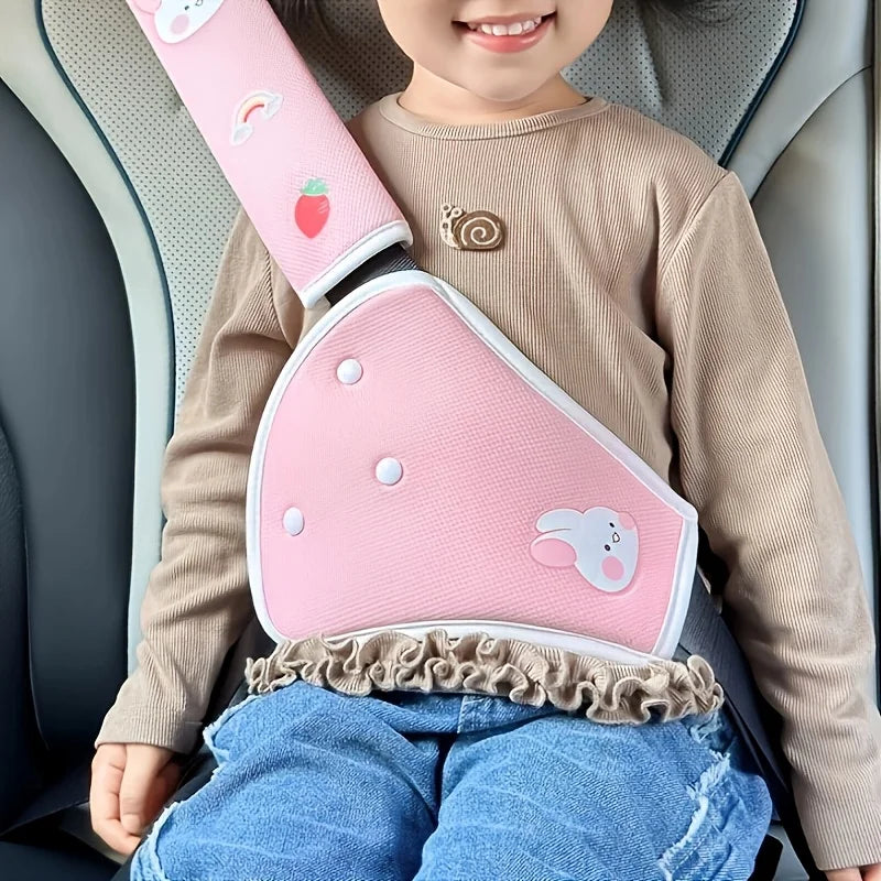 Car Seat Belt Shoulder & Belly Protector – Soft Comfort Pad