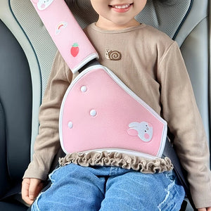 Car Seat Belt Shoulder & Belly Protector – Soft Comfort Pad