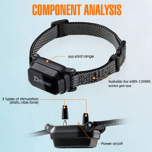 800m Waterproof Dog Training Collar with Remote Control