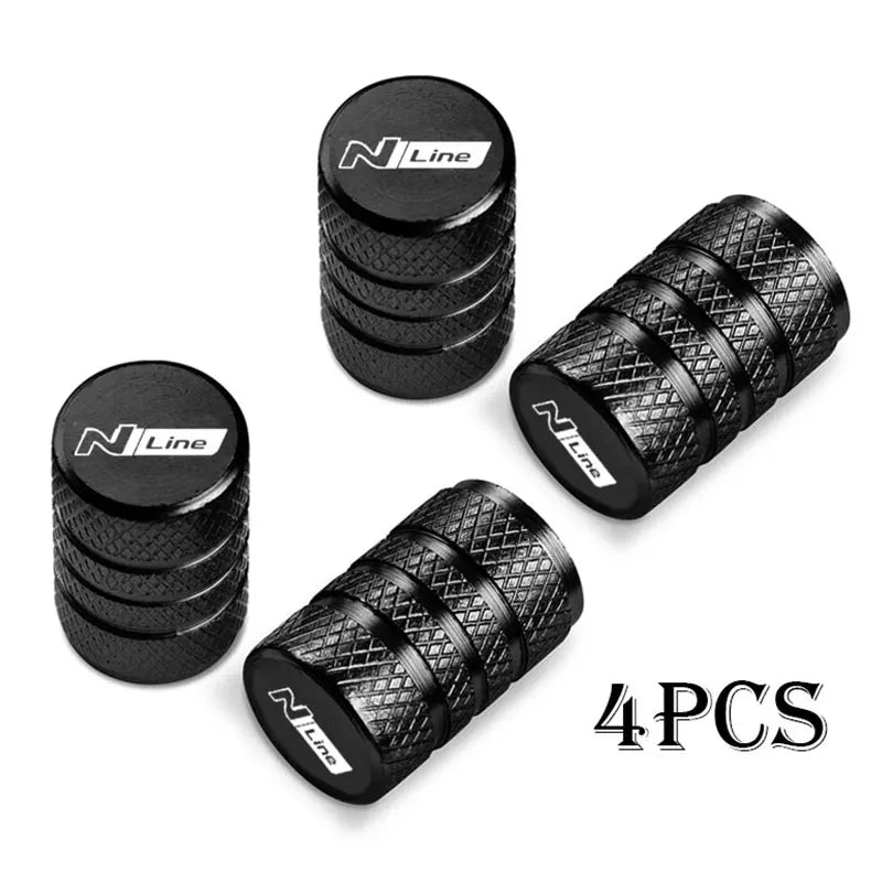 Hyundai N Line Tire Valve Caps – Waterproof Wheel Stem Covers