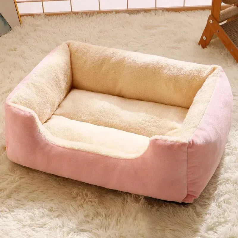 Cozy Pet Bed for Cats & Dogs – Soft Winter Cushion