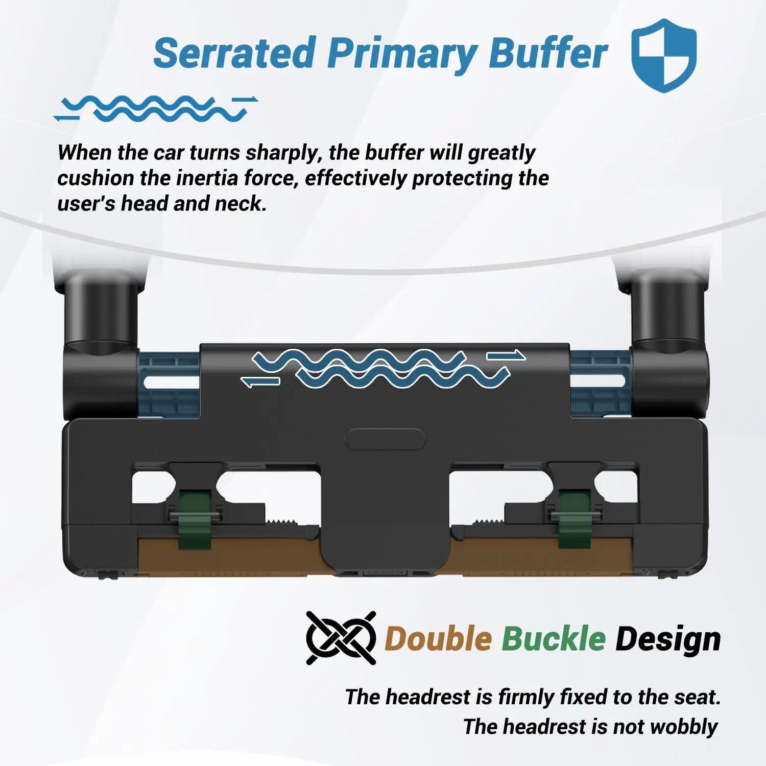 Adjustable Car Headrest Pillow – Memory Foam Neck Support
