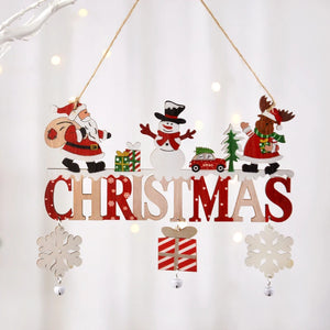 Santa Claus Gnome Wooden Christmas Hanging Ornament – Xmas Tree Decoration