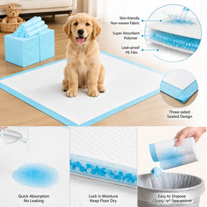 Pet Pee Pads - for Cats to Absorb Urine Cat Diapers. Cat - Small Dog. Puppy. Urinary Pads. Diapers. Suitable for a Variety of Domestic Pets Such as Cats, Dogs, Hamsters, Rabbits, Guinea Pigs, Etc. Suitable for Use in Cages, I