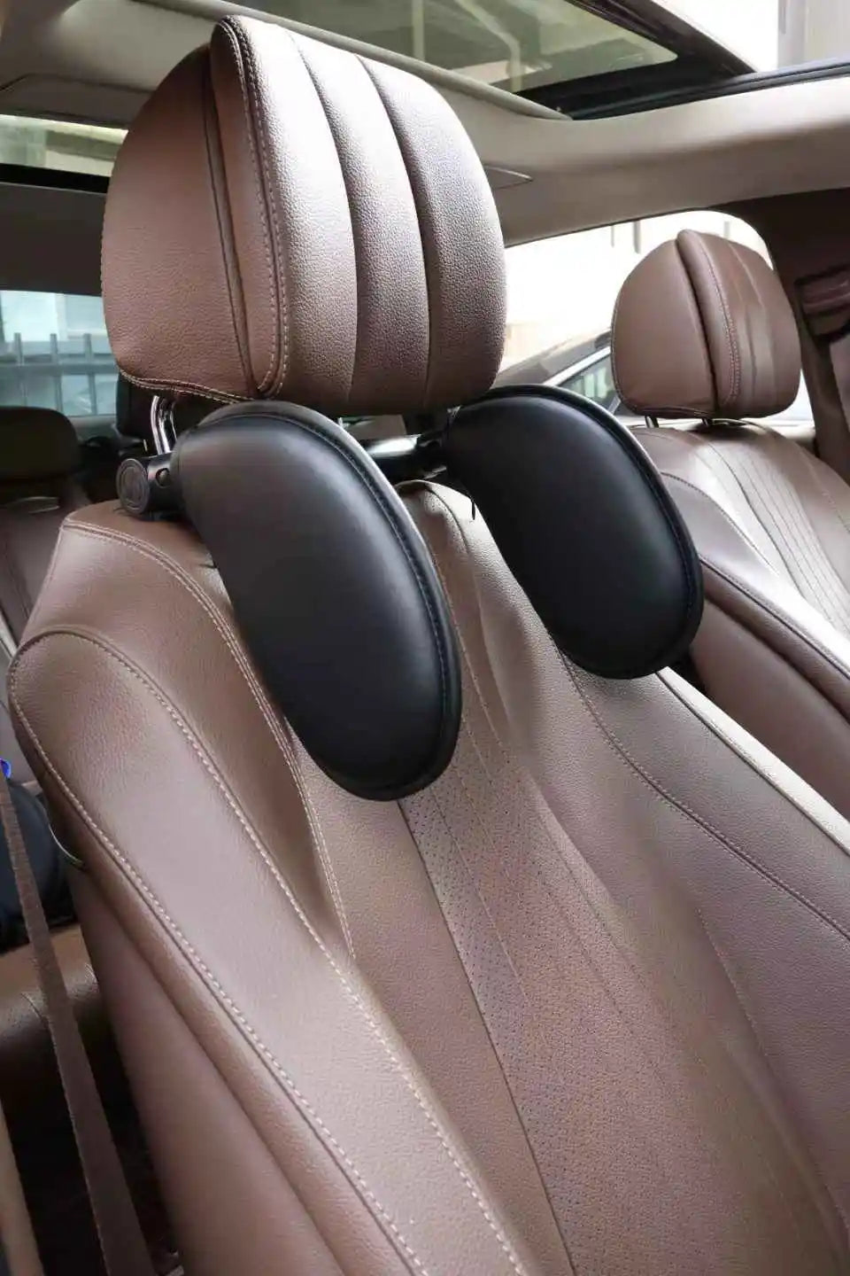 Adjustable Car Neck Pillow with Memory Foam – 360° Headrest