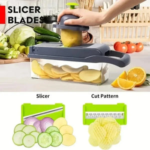 14-in-1 Vegetable Chopper, Multifunctional Food Slicer and Dicer
