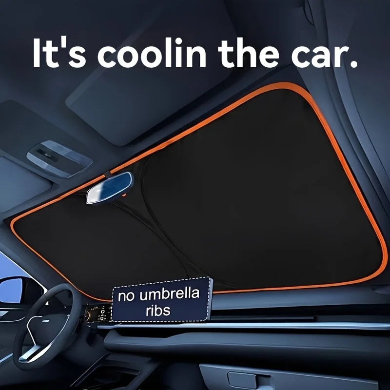 Car Front Windshield Sunshade – No-Drill UV Protection Cover