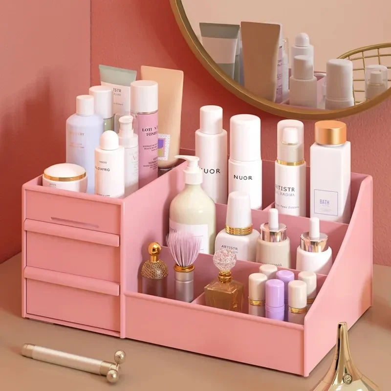 Large Capacity Cosmetic Organizer – Makeup & Jewelry Storage Box