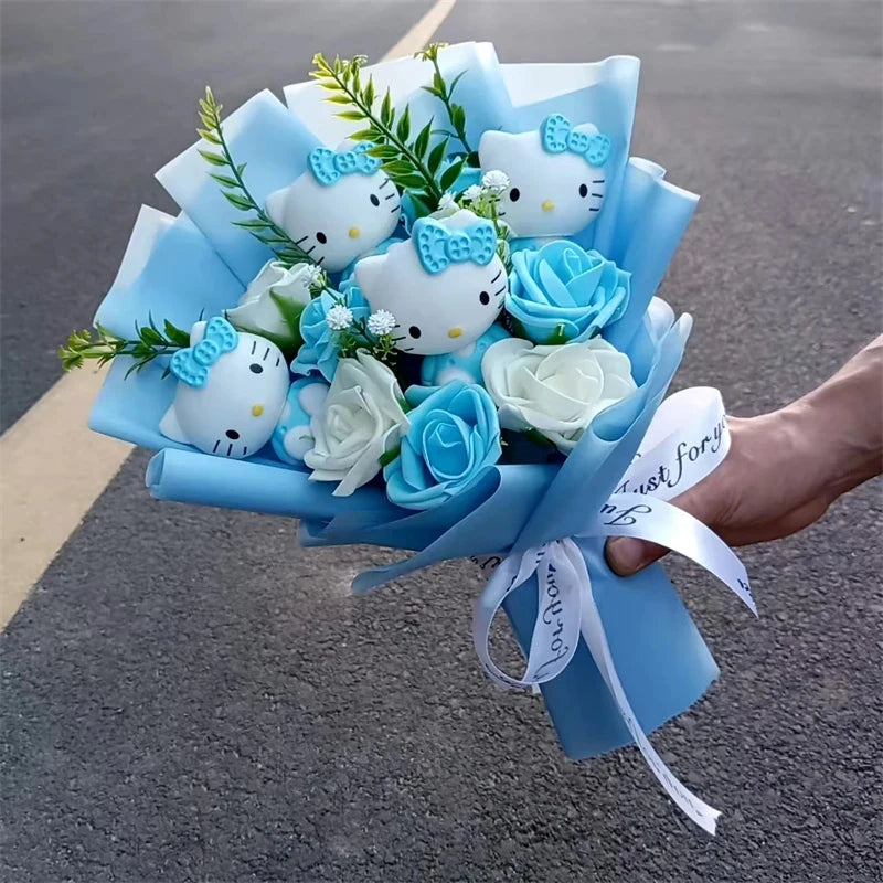Hello Kitty Plush Bouquet – My Melody, Kuromi & Cinnamoroll Gift