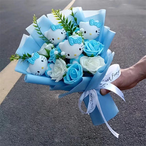 Hello Kitty Plush Bouquet – My Melody, Kuromi & Cinnamoroll Gift