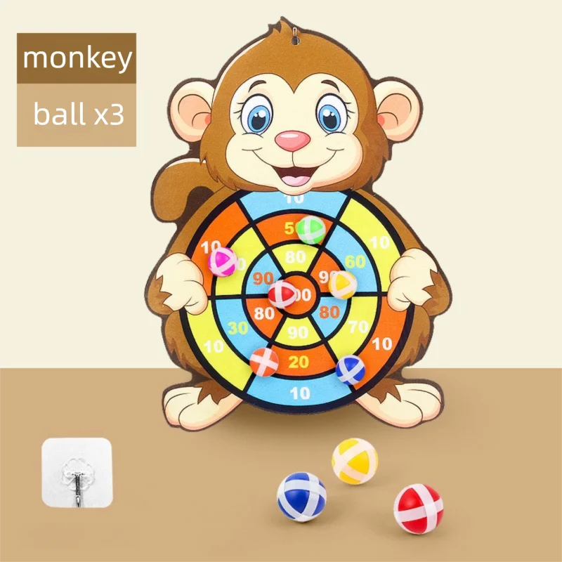 Kids Sticky Ball Dart Board | Educational Indoor Sports Toy Ages 3–7