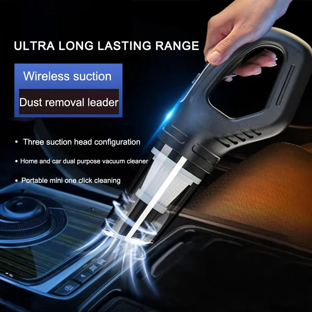 120W Cordless Car Vacuum Cleaner – Portable Handheld Vacuum