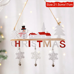 Santa Claus Gnome Wooden Christmas Hanging Ornament – Xmas Tree Decoration