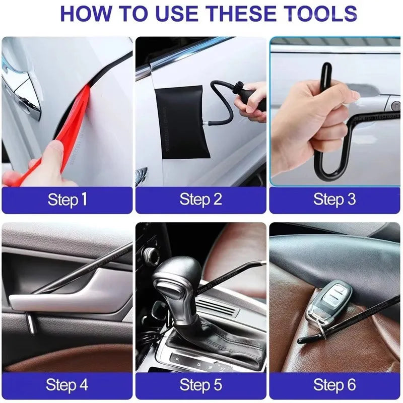 PWS Car Lockout Tool Kit – Door Unlocking Tools & Air Wedge Bag