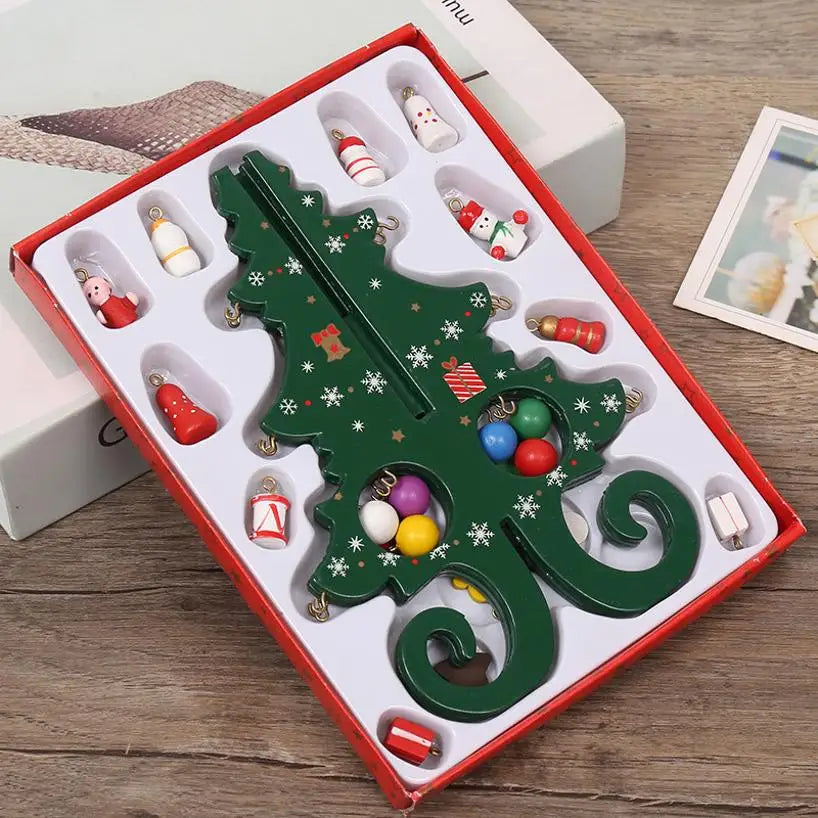 Wooden Christmas Tree Ornament – Desktop & Party Decor