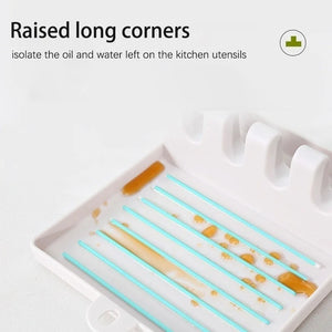 Kitchen Spoon Holder – Non-Slip Utensil Rack & Spatula Organizer