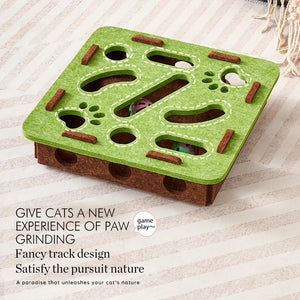 SEO Title: Interactive Cat Puzzle Toy Box – Felt Maze Tunnel with Bell Ball