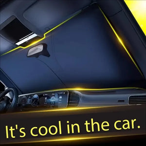 Folding Car Windshield Sunshade – UV Protection Cover