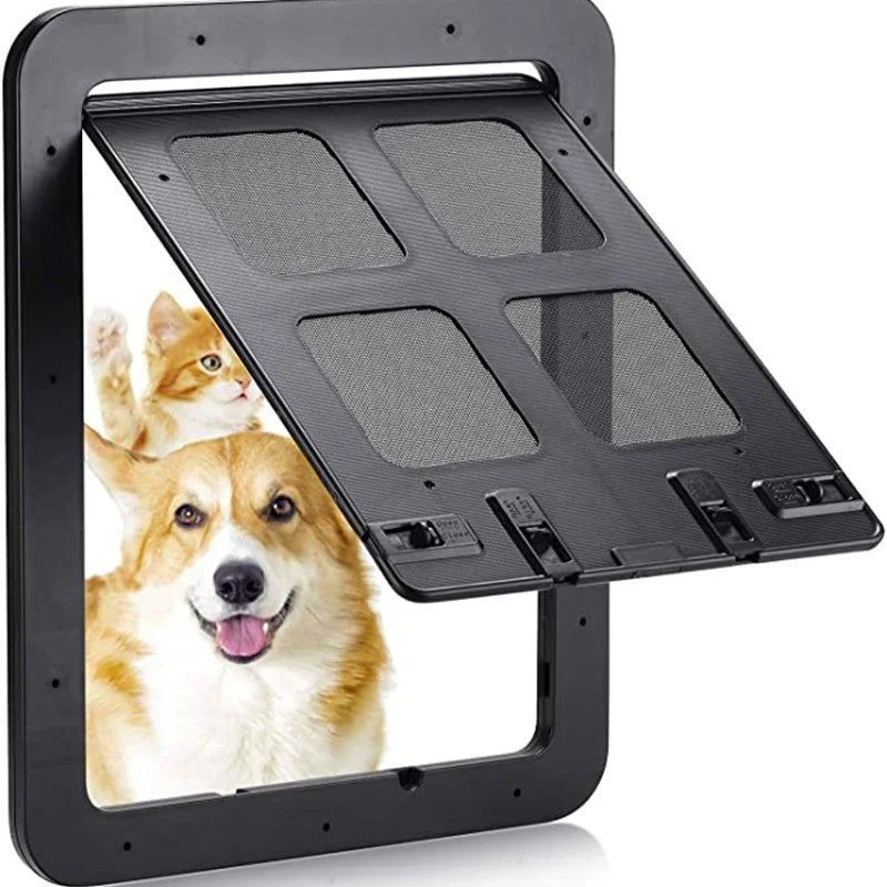 SEO Title: Lockable Magnetic Pet Door for Dogs & Cats – Easy Install