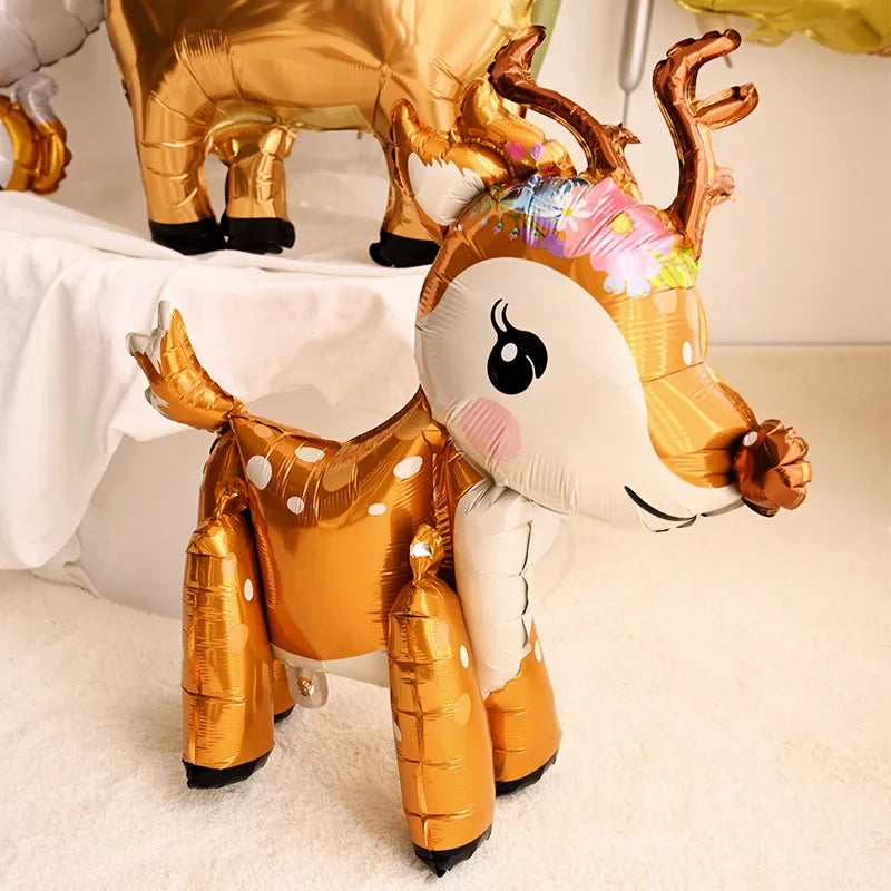Jungle Safari Deer Foil Balloon – Animal Birthday Party Decorations