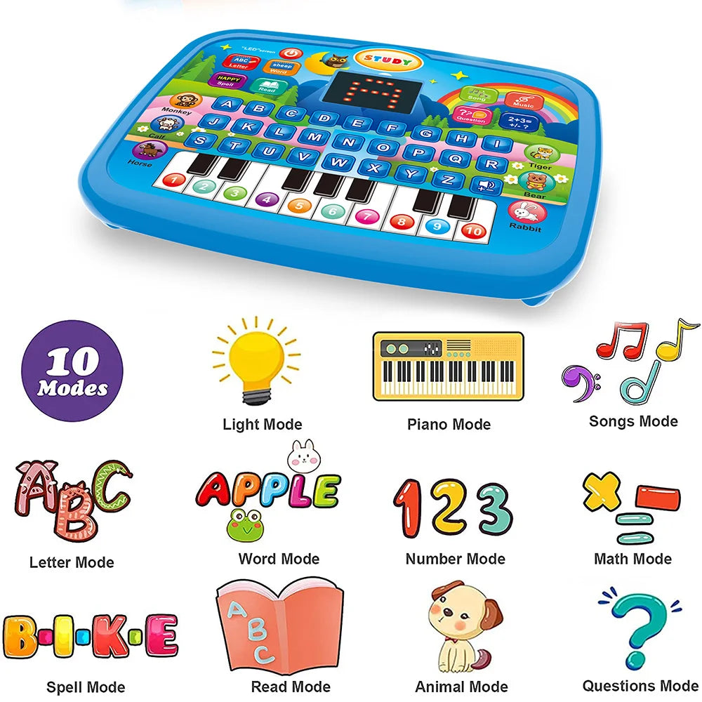 Kids Educational Tablet Toy | Learning Keyboard for Ages 3+