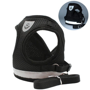 Adjustable Reflective Cat Harness & Leash Set – Escape-Proof Pet Vest