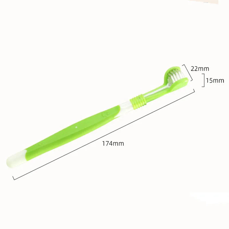 SEO Title: 3-Sided Pet Toothbrush for Dogs & Cats – Teeth Cleaning Tool