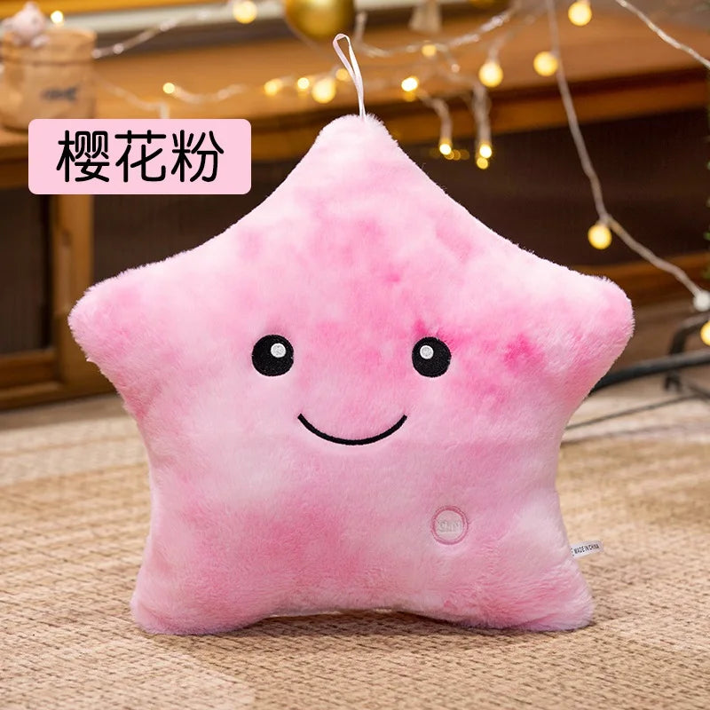 LED Star Plush Toy – Soft Glowing Star Pillow for Kids & Gifts