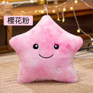 LED Star Plush Toy – Soft Glowing Star Pillow for Kids & Gifts