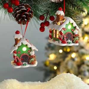 Christmas LED Hanging Ornaments – Snowman, Gingerbread & Santa