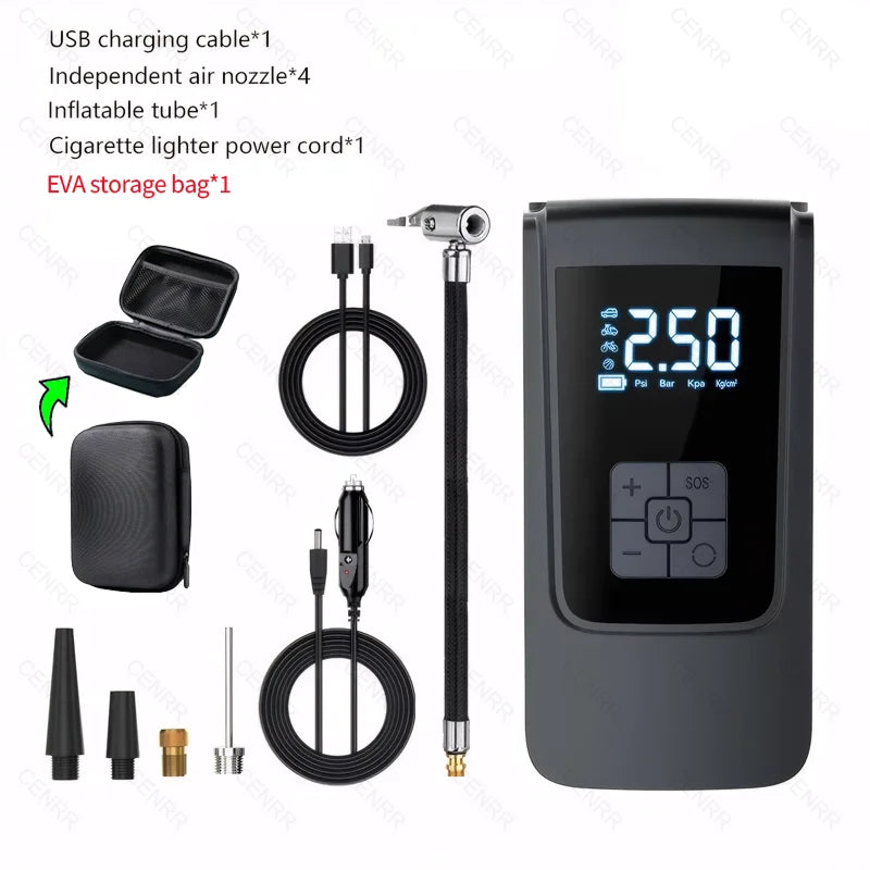 Portable Wireless Tire Inflator – Digital Air Compressor