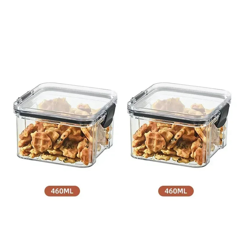 Stackable Plastic Food Storage Containers – Airtight Kitchen Jars