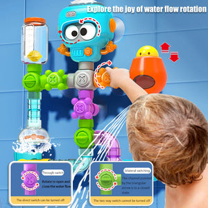 SEO Title: Baby Bath Toy Set with Suction Cups – Water Spinner Game for Toddlers