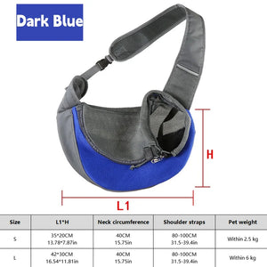 SEO Title: Dog Sling Carrier Backpack – Breathable Mesh Travel Bag for Dogs & Cats