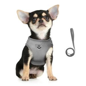 Adjustable Reflective Cat Harness & Leash Set – Escape-Proof Pet Vest