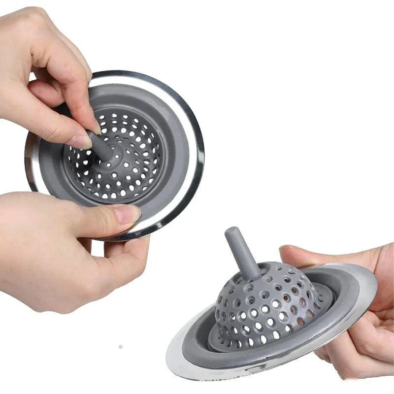 Silicone Sink Strainer & Drain Hair Catcher, Anti-Clog Filter