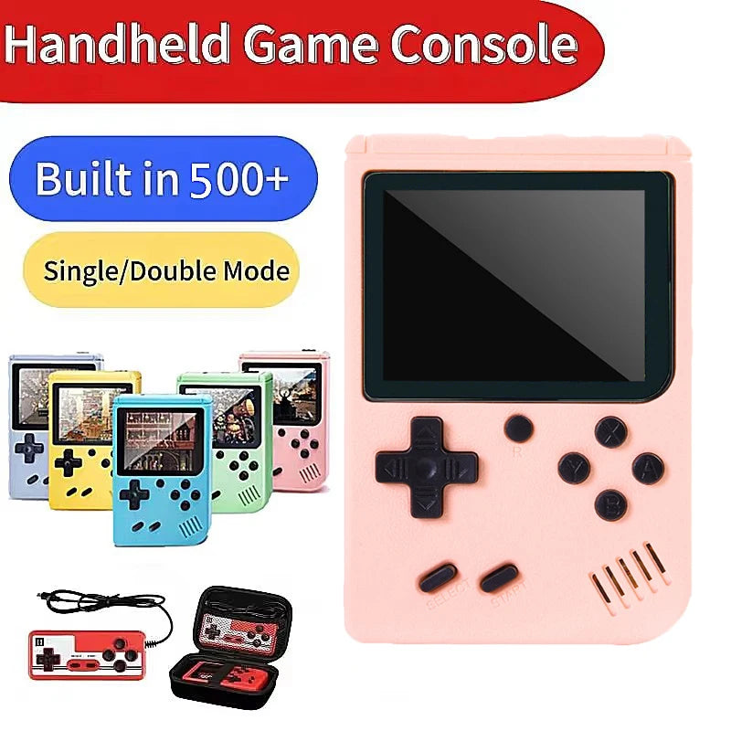 500+ Classic Games Handheld Console – Portable Gaming Device with TV Output