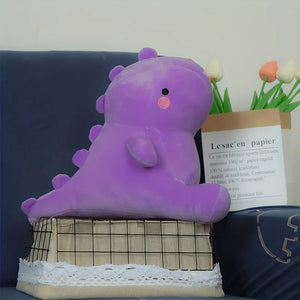 Colorful Dinosaur Plush Toy – Cute Soft Squishy Dino Doll