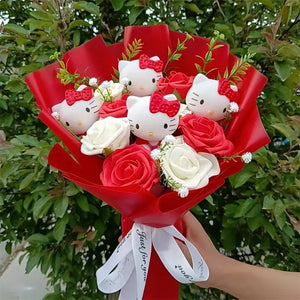 Hello Kitty Plush Bouquet – My Melody, Kuromi & Cinnamoroll Gift
