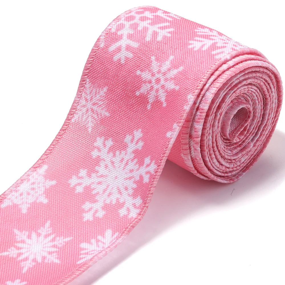 Pink Christmas Ribbon for DIY Crafts & Gifts