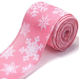 Pink Christmas Ribbon for DIY Crafts & Gifts