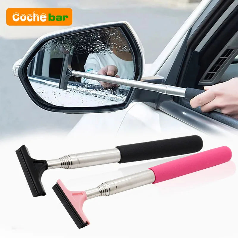Car Rearview Mirror & Window Cleaning Tool – Telescopic Wiper