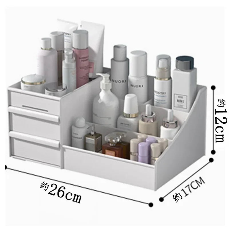 Large Capacity Cosmetic Organizer – Makeup & Jewelry Storage Box