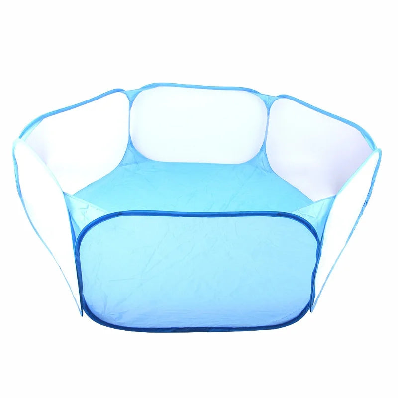 Portable Small Pet Cage Transparent Hedgehog Cage Tent Pet Playpen Open Folding Yard Fence For Dog Hamster Rabbit Guinea Pig