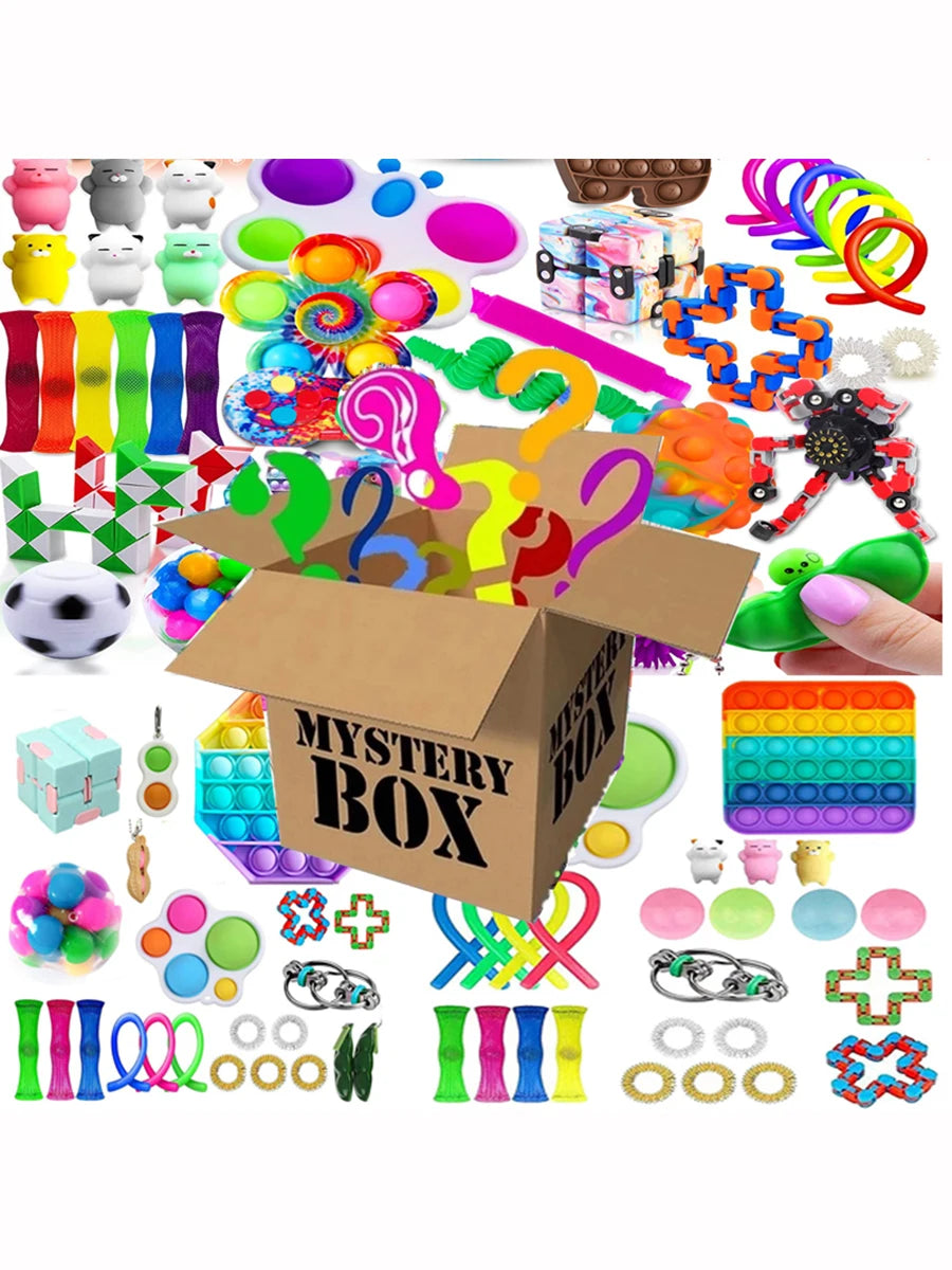 Mystery Fidget Toys Pack for Kids – Sensory, Spinner & Squishy Toys Set