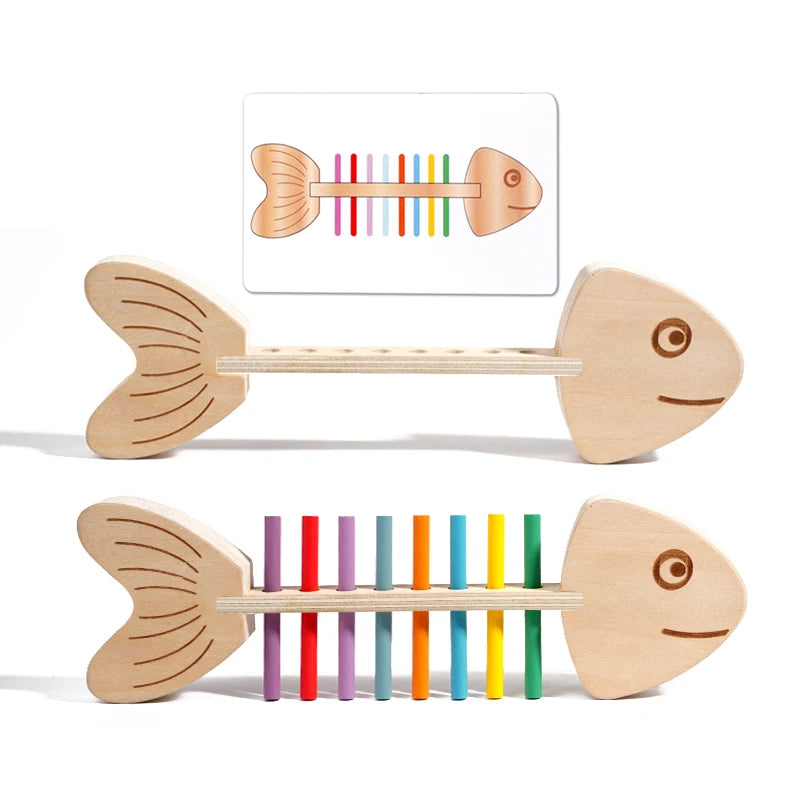 Montessori Wooden Color Matching Game | Balance & Sensory Toy for Kids