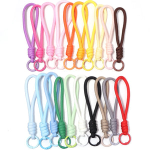 5Pcs Colorful Braided Keychain Lanyard – Anti-Lost Phone & Car Key Strap