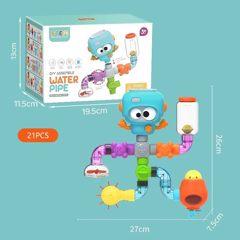 SEO Title: Baby Bath Toy Set with Suction Cups – Water Spinner Game for Toddlers