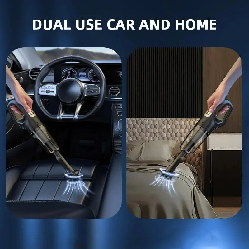 120W Cordless Car Vacuum Cleaner – Portable Handheld Vacuum